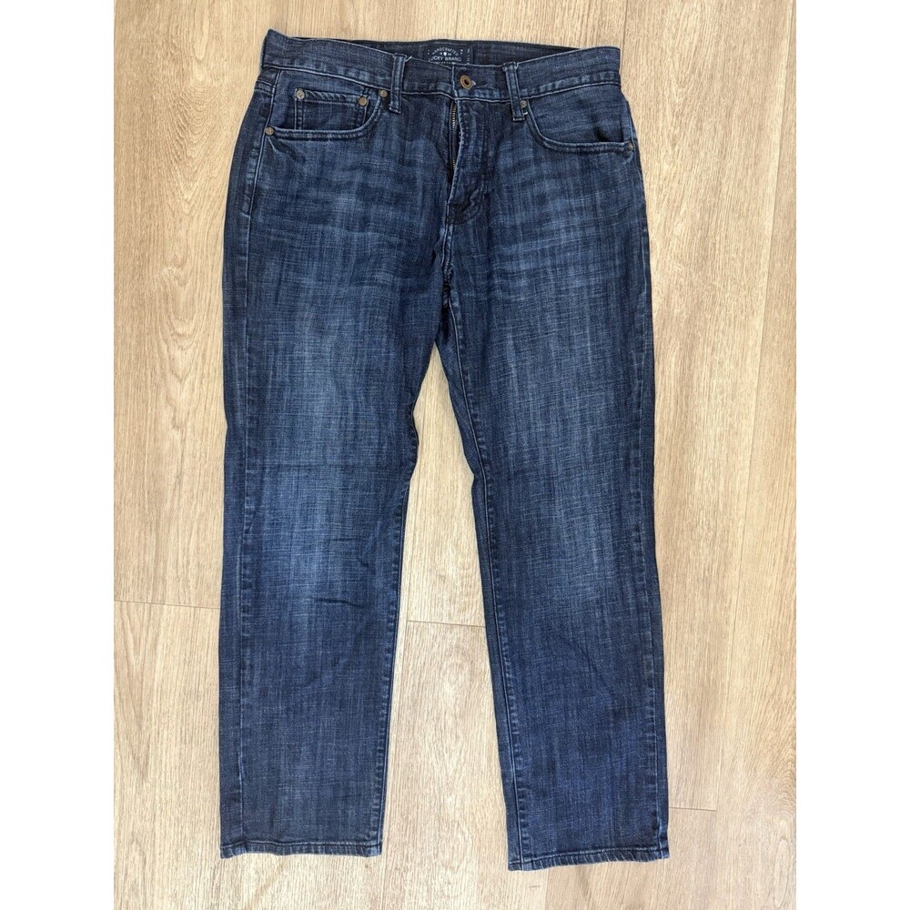 Men’s Lucky Brand 32x30 Dark Wash Jeans Straight Fit 221 Original